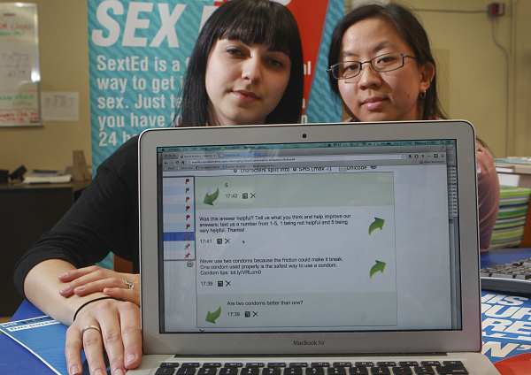 Program allows teens to text their sex questions » CHIPTS | Center