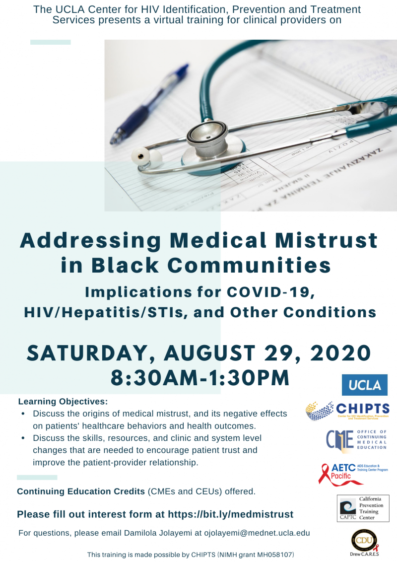 Medical Mistrust in Black Communities Training for Clinical Providers